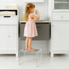 Acrylic Stool Seat 250lbs Clear Acrylic Shower Stool Waterproof Transparent