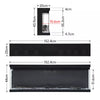 LED Fireplace Media Wall Fire Wall Mounted / Standing Electric Heater 40-100in