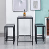 5Pcs Bar Table Stools Set 4 Bar Stools for Breakfast Pub Counter Small Apartment