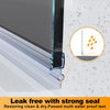 Black Walk In Shower Enclosure Screen Wet Room 8mm NANO Dark Grey Glass Cubicle