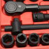 21x 3/4 inch 21-50mm Drive Deep Impact Socket Set Garage Repair Ratchets