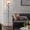 Tall Domed Lampshade Floor Lamp Standard Free Standing Living Room Home Light UK