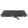 Glarry Microgroove Leather Electric Guitar Hardshell Case Black Square Lockable