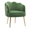 Scallop Back Armchair Cocktail Sofa Accent Seat Living Bedroom Cafe Lounge Sofa