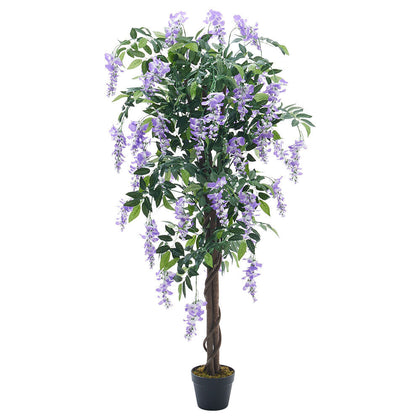 150cm Artificial Wisteria Flower Tree Indoor Outdoor Realistic Fake Potted Plant