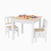 Childrens Table and 2 Chairs Kids Activity Wooden Furniture Set Playroom Bedroom