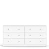 Large Wide White Chest Of 6 Drawers Bedroom Drawer Chests Storage Unit Cabinet