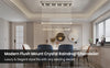 Rectangular Crystal Chandelier Ceiling Lamp Raindrop Light Dining Room Kitchen