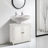 Bathroom Toilet Basin Sink Vanity Cabinet Storage Unit Cupboard Wooden Shelf MDF
