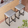 PU Bar Stools Kitchen Counter Stools Breakfast Bar Chairs Metal Frame & Footrest