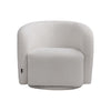 Swivel Chair Teddy Fabric Upholstered Rotating Armchair Sofa Accent Tub Seat