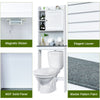 Over-The-Toilet Storage Cabinet 4-Tier Washing Machine Rack W/Adjustable Shelves