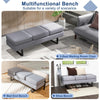 Waiting Room Bench Long Seating Upholstered Salon Reception Bench Office Chair