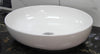 Bowl Wash Basin Ceramic Countertop Oval White Compact Cloakroom 500 MM W