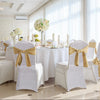 10-100x Spandex Stretch Wedding Chair Cover Shiny Metallic Glitter Covers Party