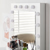 Dressing Table With Hollywood Mirror Stool 2 Drawers Bedroom Makeup Desk Modern