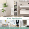 Bathroom Floor Cabinet Freestanding Narrow Bathroom Storage Organizer