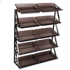 Supermarket Display Rack Vegetable & Fruit Retail Merchandiser 5 Tier