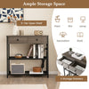 Entryway Table Living Room Narrow Console Table Bar Table w/Charging Station