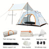 2-3 Man Tent Luxury Waterproof with Porch Awning 3 Person Camping Tent Hiking uk