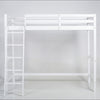 3FT Single Wooden Bunk Beds Kids High Sleeper Bed Frame with Ladder Cabin Bed