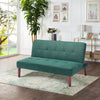 122cm 2 Seater Fabric Sofa Bed Convertible Settee Click Clack Sleeper Sofa Bed