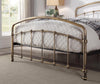 Luxury Antique Brass Metal Bed Frame Vintage Industrial Style | Double King Size