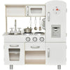 Kids Wooden Pretend Play Toy Kitchen Cooking Set For Boys Girls Whit