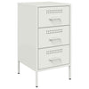 Bedside Cabinets 2 pcs White 36x39x68 Cold-rolled Steel F3R8