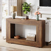 Farmhouse Console Table, 47 Inches Wooden Entryway Console Table with Storage