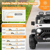 Kids Battery Powered Car Toy 12V Electric Ride on Car Truck-White