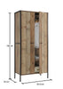Tall Wooden 2 Door Wardrobe Storage Cupboard Clothes Rail Clothes Bedroom