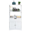 Kitchen Cupboard Bathroom Cabinet Freestanding Storage Cabinet Bookcase W/2 Door