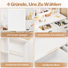 Gunji Dressing Table with LED Light 2 Drawers and 4 Open Shelves Make Up Table