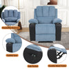 Electric Recliner Sofa Chairs Massage Heated Vibration Armchairs w/ Cup Holder