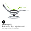 Garden Recliner Chair Swing Sun Lounger Retractable Outdoor Home Furniture Black