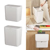 Kitchen Rubbish Bin Waste Recycling Baskets Handy Dustbin Lidded Bathroom Slim