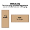 Mirror X Large Full Length Wall Rectangle Gold Frame Leaner Mirror 200cm x 80cm