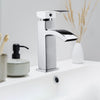 Basin Sink Mixer Chrome Tap BathroomSink Counter Waterfall Mono Faucet Silver UK