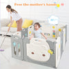12 Panel Foldable Baby Playpen Kids Safety Play Yard Toddler Activity Center