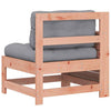 CIADAZ Garden Armrest Sofa with Cushion Solid Wood , Garden Furniture, N4H2