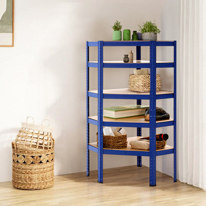 5 Tier Garage Shelves Shelving Racking Boltless Heavy Duty Corner Storage Shelf