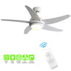 3/4/5 Blades Ceiling Fan & LED Lights Reversible Motor 52" Cooling Fan Lighting