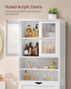 Kitchen Pantry Cabinet Shelves Drawer Acrylic Doors Storage Unit Freestanding