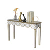 Attracting Rectangular Mirrored Console Table w/Lantern-shape Design for Hallway