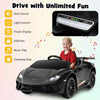 Toddlers 12V Ride On Toy Car Electric Vehicles with Remote Control-Black