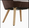 Patchwork Linen Fabric Armchair Wing Button Back Chair Single Sofa Lounge Seat