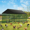Large Metal Chicken Coop Poultry Cage Hen Run Exercise Playpen Wire Fence Garden