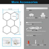 28HEX LED Lighting Lamp For Garage Retail Barber Ceiling Honeycomb Light Hexagon