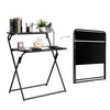 Folding Computer Desk Study Writing Laptop Coffee Table Double Layer Office Desk